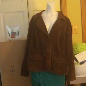 Cropped corduroy jacket